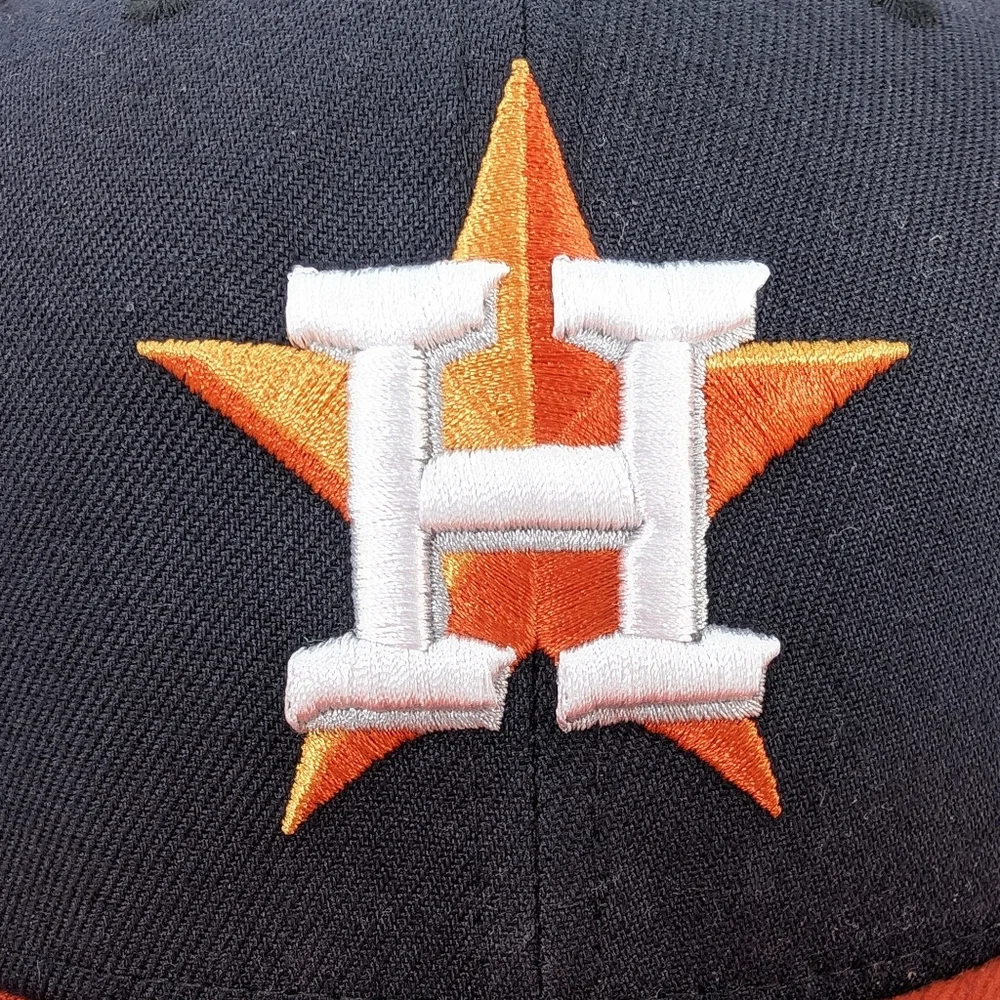 Houston Astros New Era 59fifty Fitted Cap Size 7‎ 3/8 MLB Auth. Collection